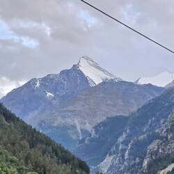 Mountain view approaching Zermatt