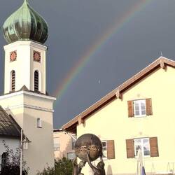 So endet der Tag, nach dem Regen in Sonthofen!