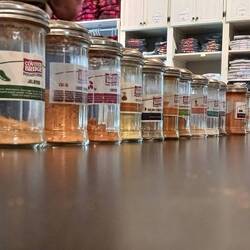 Then you can choose all these flavors to sprinkle on them