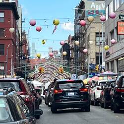 Little Italy starts China Town begins
