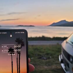 Für Mitternachtssonne sind wir schon zu spät im Jahr oben.