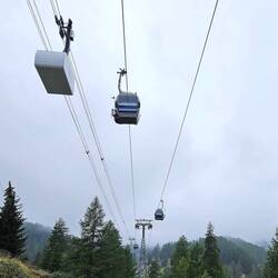 Empty lifts headed to Matterhorn glacier area