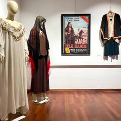 "Cinema is My Love" exhibit featuring costumes and movie posters ... AASSM — Güzelyalı, İzmir.