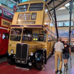 Early Big Red Bus but yellow