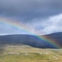 Rainbow send off from Faroe Islands