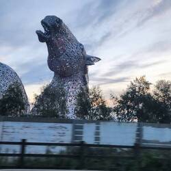 Falkirk Kelpies from A8
