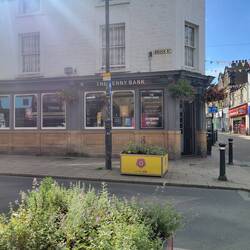 This is The Penny Bank, the pub we had such a good time at last night.