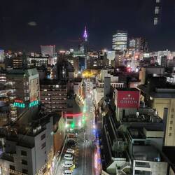 Shinjuku skyline after dark
