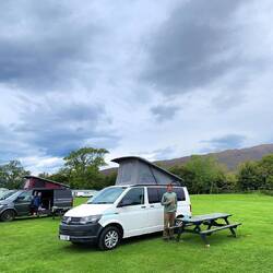 Set up before the crowds 😎