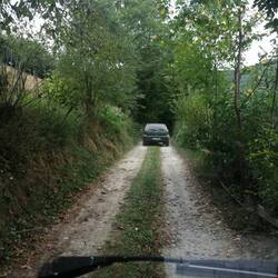 Bodenfreiheit und Allrad werden hier auf Schotter-Schlaglochpisten und Waldwegen nicht gebraucht 🙈