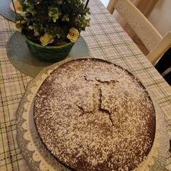 Torta de menta que preparó Monica. Buenisima.