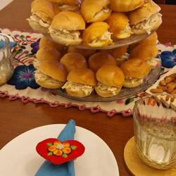 Lindos detalles y ricos sanguchitos de pollo 😋