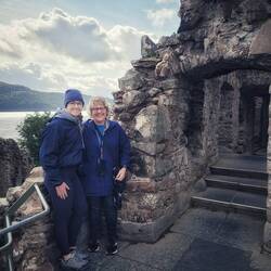 Sharon and Heather at Castle Urquhart