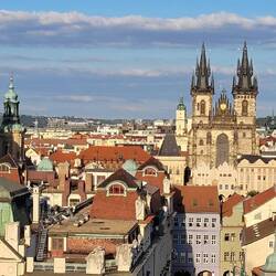 St Nicholas Church and Church of Our Lady before Tyne from the tower