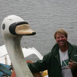 The swan boats at Togendai.