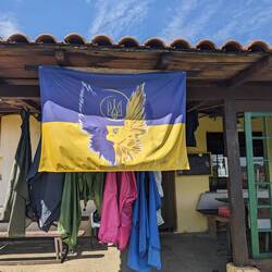 Akcent ukraiński w pobliskim albergue