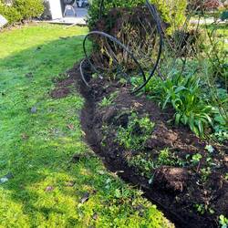 Die Wasserleitung hab ich auch gelegt