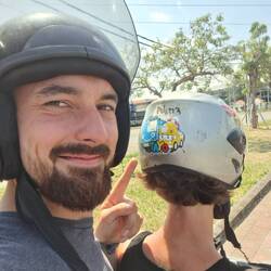 Nur der Kinderhelm passte für mich