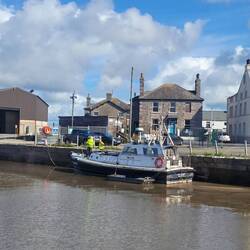 We thought the pilot boat may be going out but they were only doing some maintenance