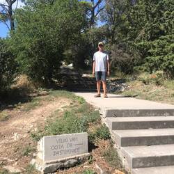 Start of climb up 178 steps in Marjan Park.