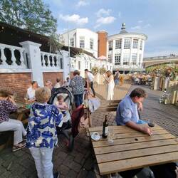 The terrace on the Thames