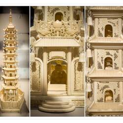 Ivory nine-story pagoda from the Qing Dynasty — National Palace Museum ... Taipei.
