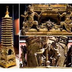 Gilt bronze stupa ... Ming Dynasty 1631 — National Palace Museum ... Taipei, Taiwan.