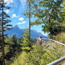 Kurz vor der Hängebrücke!