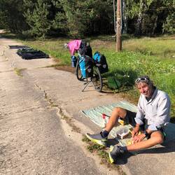 Verpflegung & Material trocknen