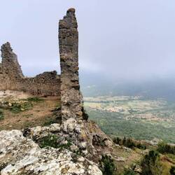 Chateau de Peyrepertuse Languedoc-Roussillon French region
