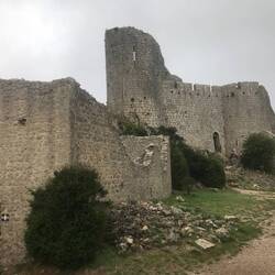 Chateau de Peyrepertuse Languedoc-Roussillon French region