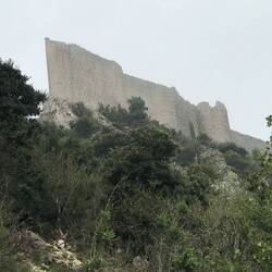Chateau de Peyrepertuse Languedoc-Roussillon French region