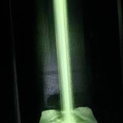 Beautifully lit waterfall