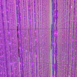 Thousands of suspended LED lightstrips