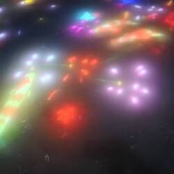 Projection from above into water