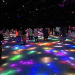 Projection from above into water