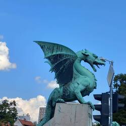 Wahrzeichen Ljubljana Drache 🐉