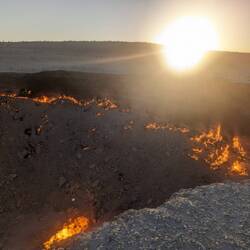 The Darvaza gas crater
