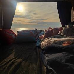 Schlafplatz für die letzte Nacht... mit bester Aussicht ❤️