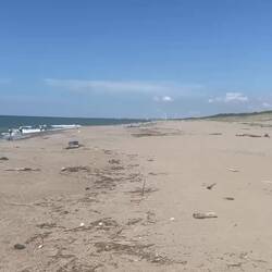 Der Katsurahama Strand in der Nähe von Akita