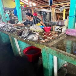 Fischstand in der Markthalle 🐟🍤🎏