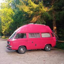 Schöner Waldparkplatz aber nicht zum Übernachten geeignet