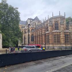 The rear of Westminster Abbey
