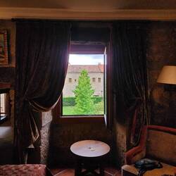 The view from our room at the Parador.