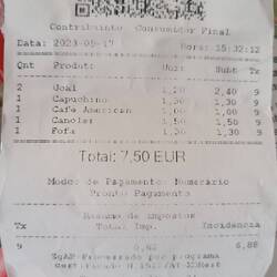 2 Kakao, 1 Cappuccino,1 Kaffee, 2 Teilchen 😁