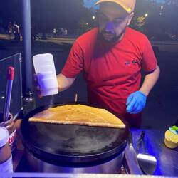 Crepe stand in the park - so yummy