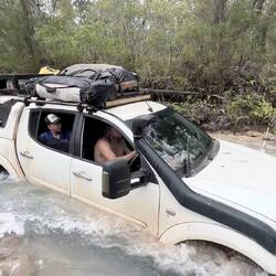 Sam's Creek, where the car got stuck