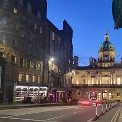Edinburgh at night was enchanting