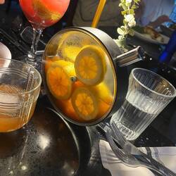 Dinner at the popular Poor Calvins including a wheel of liquor