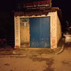 The Cowboy bar was closed when we went through this morning, opened last time.